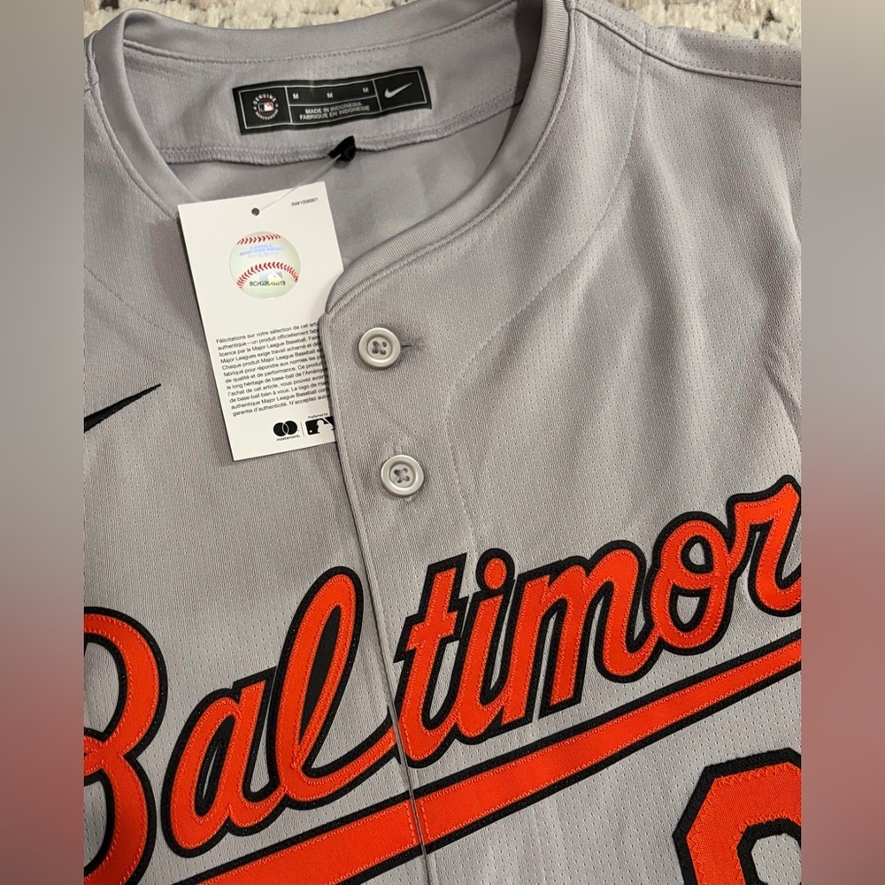Nike Authentic Baltimore Orioles Cal Ripken Jr Baseball Gray Jersey Men’s Sz: M - Picture 2 of 7